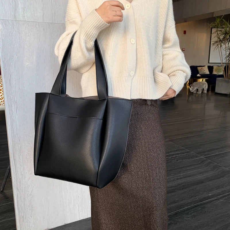 Women's Bag Large Capacity Shoulder Bags High Quality PU Leather Handbags and Purse Female Retro Tote Bags sac a main femme