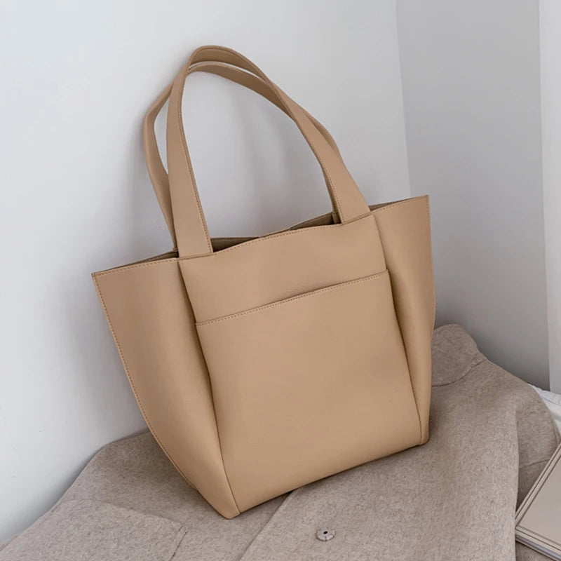 Women's Bag Large Capacity Shoulder Bags High Quality PU Leather Handbags and Purse Female Retro Tote Bags sac a main femme