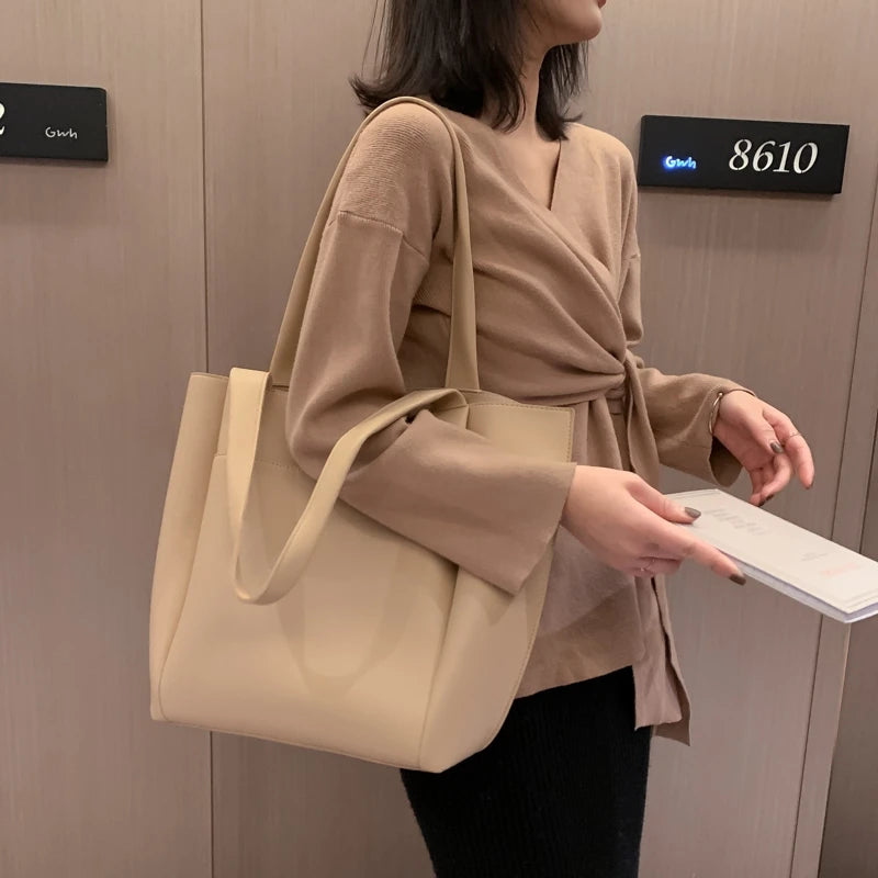Women's Bag Large Capacity Shoulder Bags High Quality PU Leather Handbags and Purse Female Retro Tote Bags sac a main femme