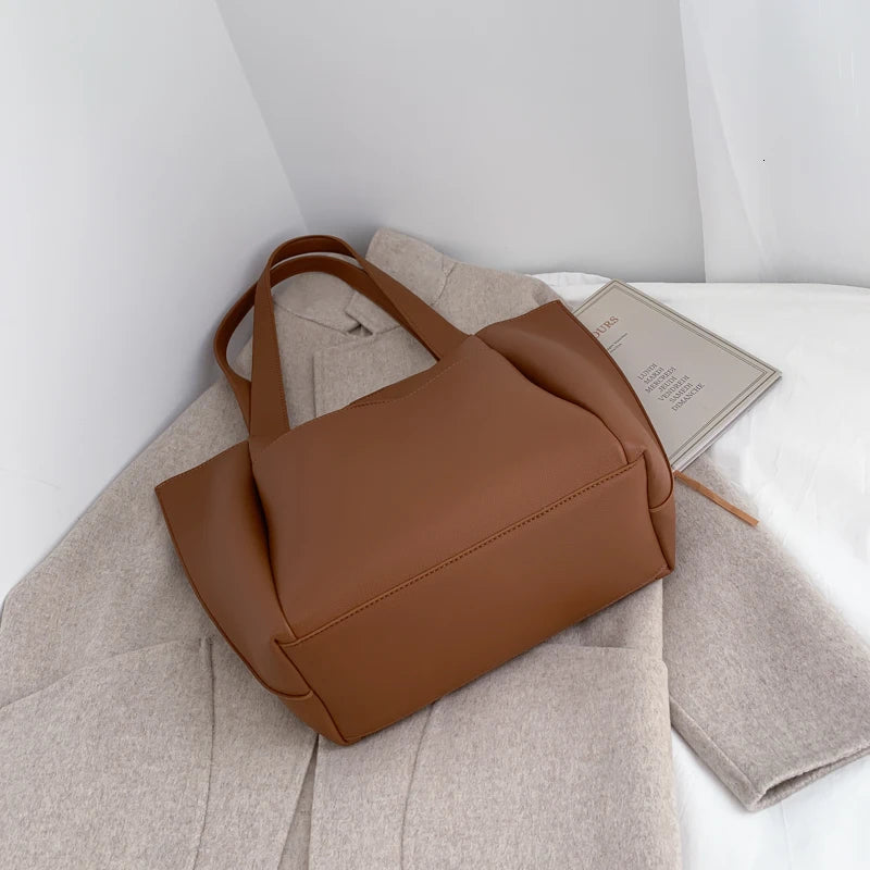 Women's Bag Large Capacity Shoulder Bags High Quality PU Leather Handbags and Purse Female Retro Tote Bags sac a main femme