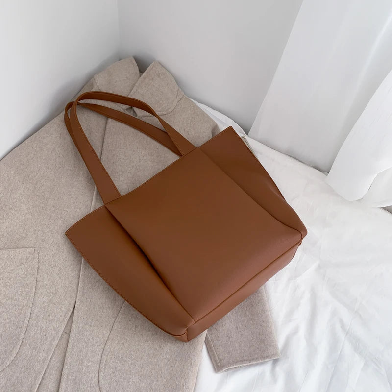 Women's Bag Large Capacity Shoulder Bags High Quality PU Leather Handbags and Purse Female Retro Tote Bags sac a main femme