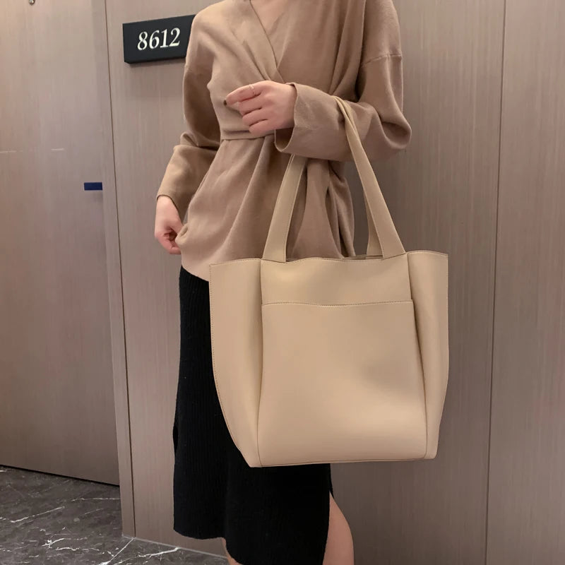 Women's Bag Large Capacity Shoulder Bags High Quality PU Leather Handbags and Purse Female Retro Tote Bags sac a main femme