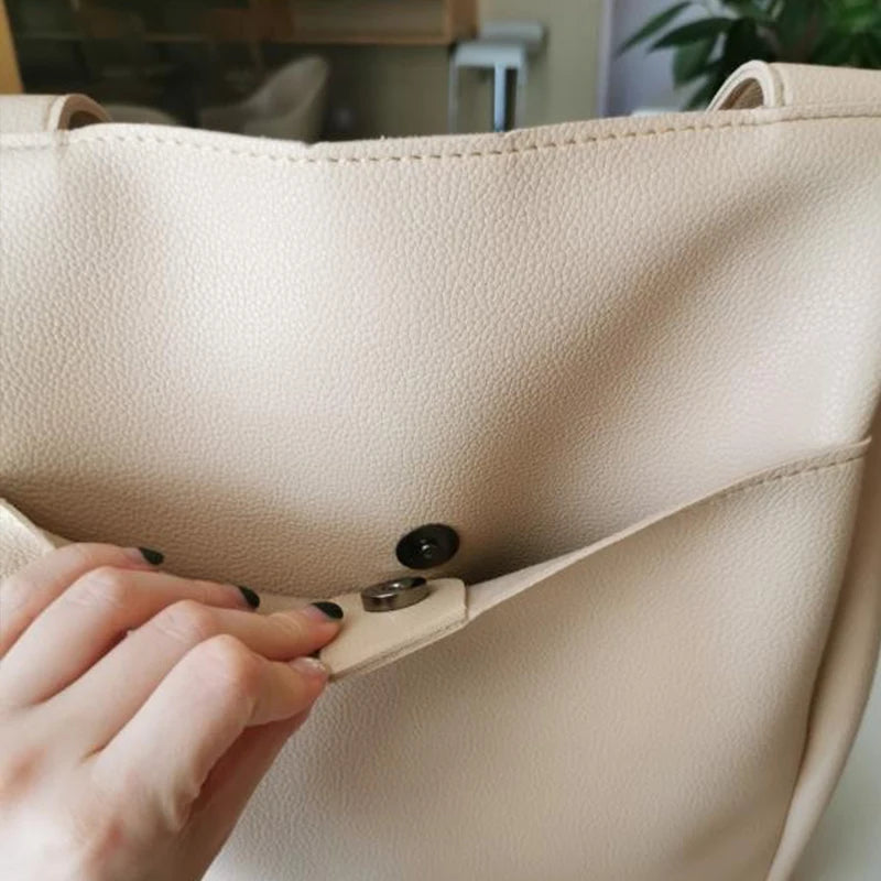 Women's Bag Large Capacity Shoulder Bags High Quality PU Leather Handbags and Purse Female Retro Tote Bags sac a main femme