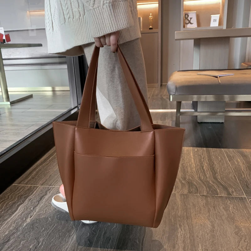 Women's Bag Large Capacity Shoulder Bags High Quality PU Leather Handbags and Purse Female Retro Tote Bags sac a main femme
