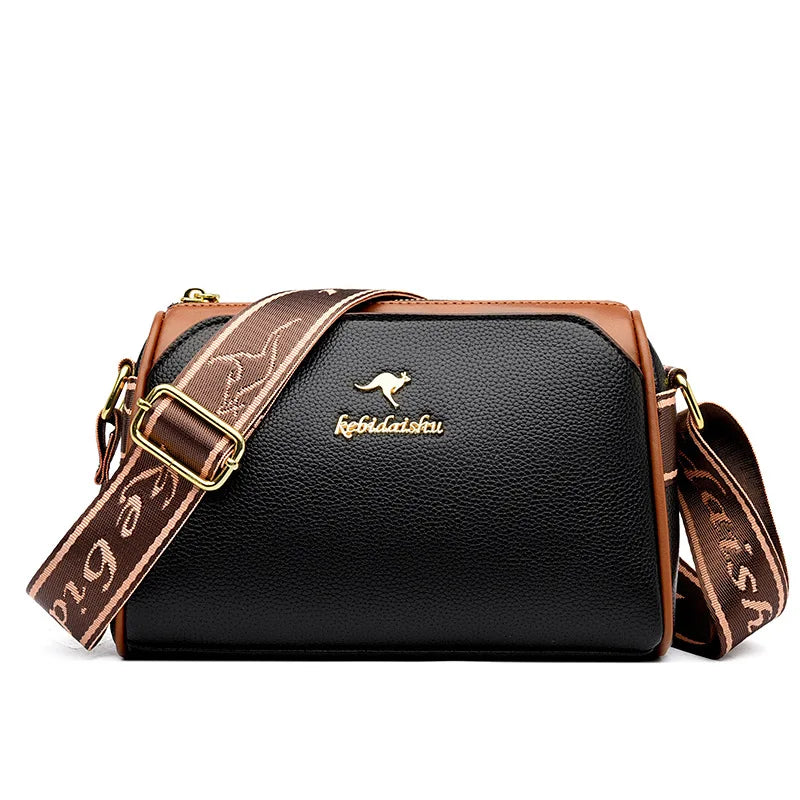 Women's Small Bag 2025 Autumn New Trendy and Versatile Middle Aged Mom's Bag Soft Leather Texture One Shoulder Crossbody Bag