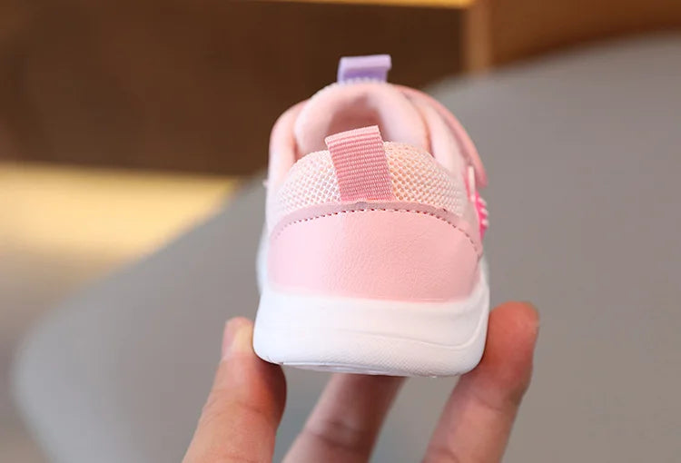 2025 New Baby Soft Sole Non-slip Mesh Breathable Fresh Cute Boys and Girls Comfortable Sport Leisure Toddler Walking Shoes