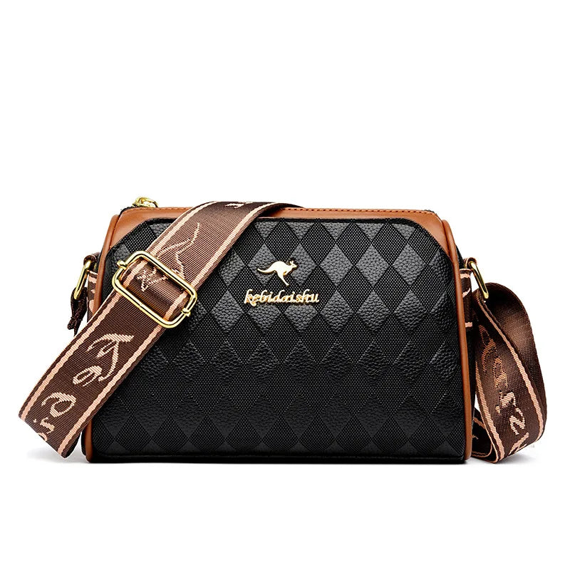 Women's Small Bag 2025 Autumn New Trendy and Versatile Middle Aged Mom's Bag Soft Leather Texture One Shoulder Crossbody Bag