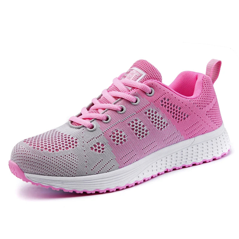 2024 New Fashion Sneakers For Women Breathable Trainers Outdoor Women Sneakers Mesh Fabric Lace Up Female Footwear Shoes Women