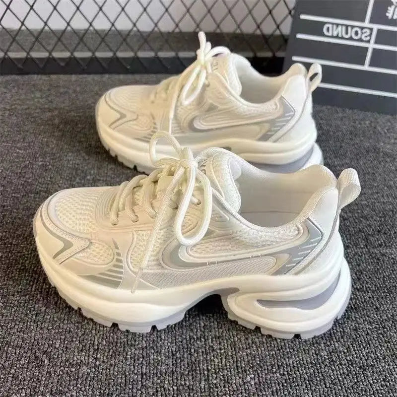 Women's Fashion Sneakers 2024 New Casual Running Sneakers Design Luxury Women's Shoes Breathable Tennis Shoes Platform Shoes