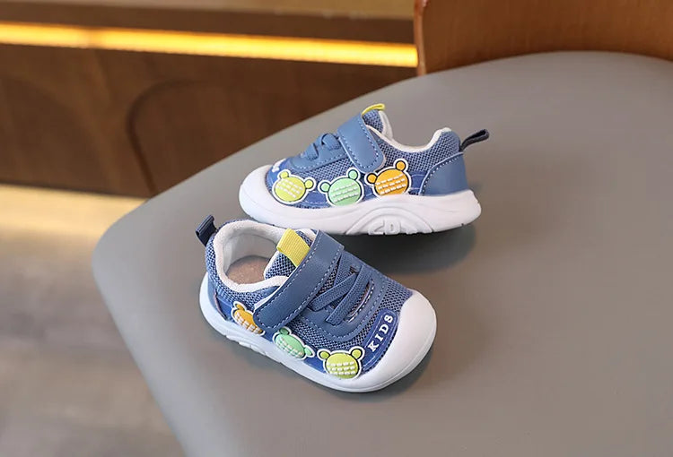 2025 New Baby Soft Sole Non-slip Mesh Breathable Fresh Cute Boys and Girls Comfortable Sport Leisure Toddler Walking Shoes