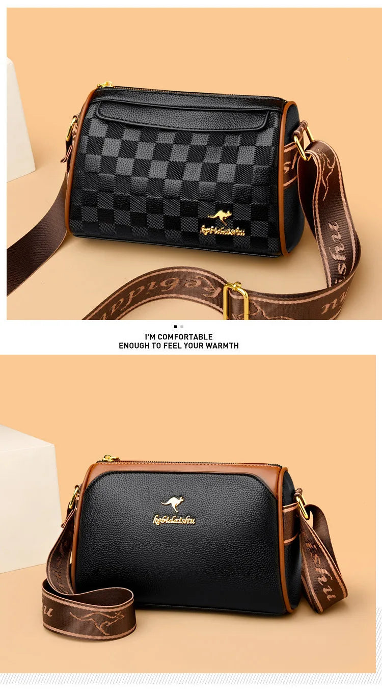 Women's Small Bag 2025 Autumn New Trendy and Versatile Middle Aged Mom's Bag Soft Leather Texture One Shoulder Crossbody Bag