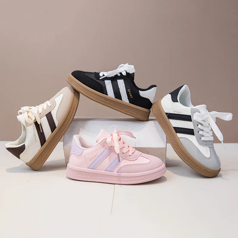 Children Tennis Shoes 2025 New Simple Kids Sneakers for Girls Patchwork Non-slip Boys Causal School Running Sneakers Non-slip