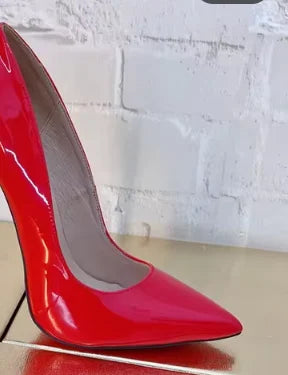 CACA 16cm Women Pumps,Men Cosplay Sexual Bed Shallow Shoes,Fetish High Heels,Pointed Toe,Ankle Strap,Size 36-46,Custom Colors