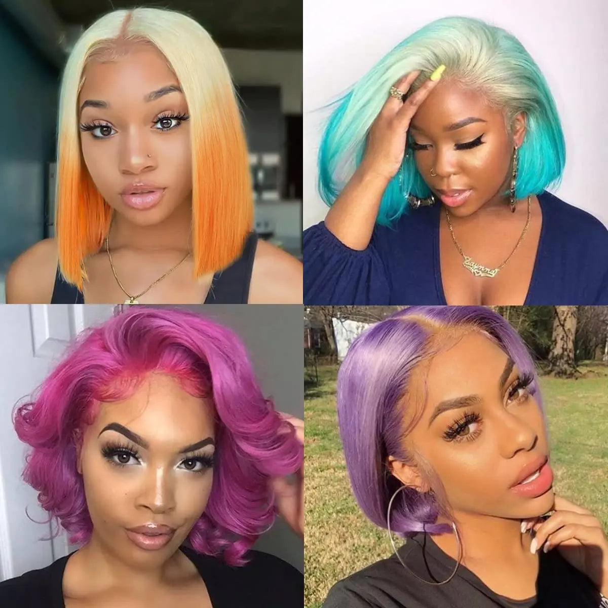 12Inch Bob Wig Human Hair 13x4 Straight Lace Front Wigs Human Hair 180% Density 15A Straight Bob Wigs For Black Women Pre Plucke
