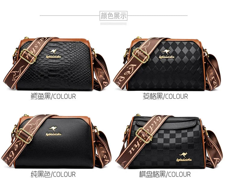 Women's Small Bag 2025 Autumn New Trendy and Versatile Middle Aged Mom's Bag Soft Leather Texture One Shoulder Crossbody Bag
