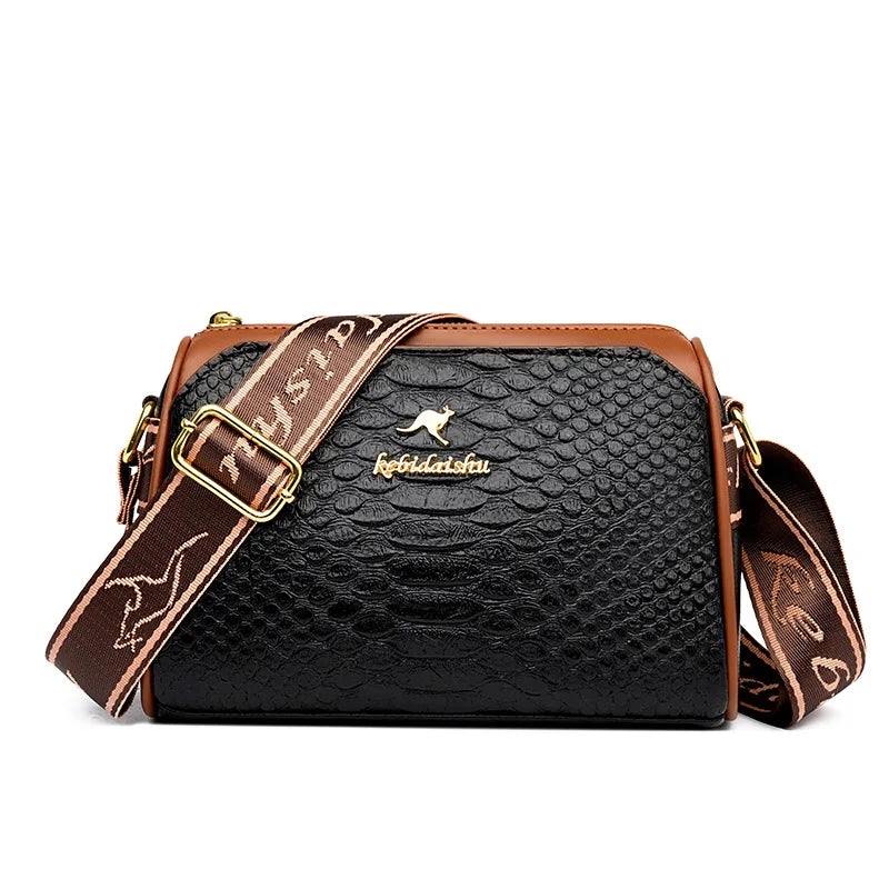 Women's Small Bag 2025 Autumn New Trendy and Versatile Middle Aged Mom's Bag Soft Leather Texture One Shoulder Crossbody Bag