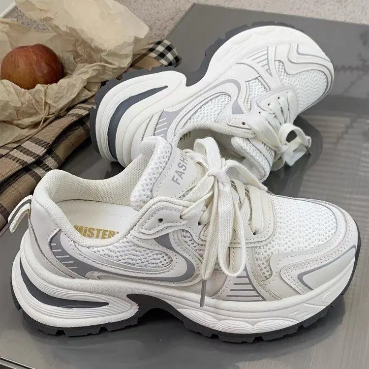 Women's Fashion Sneakers 2024 New Casual Running Sneakers Design Luxury Women's Shoes Breathable Tennis Shoes Platform Shoes