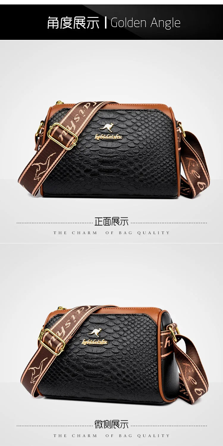 Women's Small Bag 2025 Autumn New Trendy and Versatile Middle Aged Mom's Bag Soft Leather Texture One Shoulder Crossbody Bag
