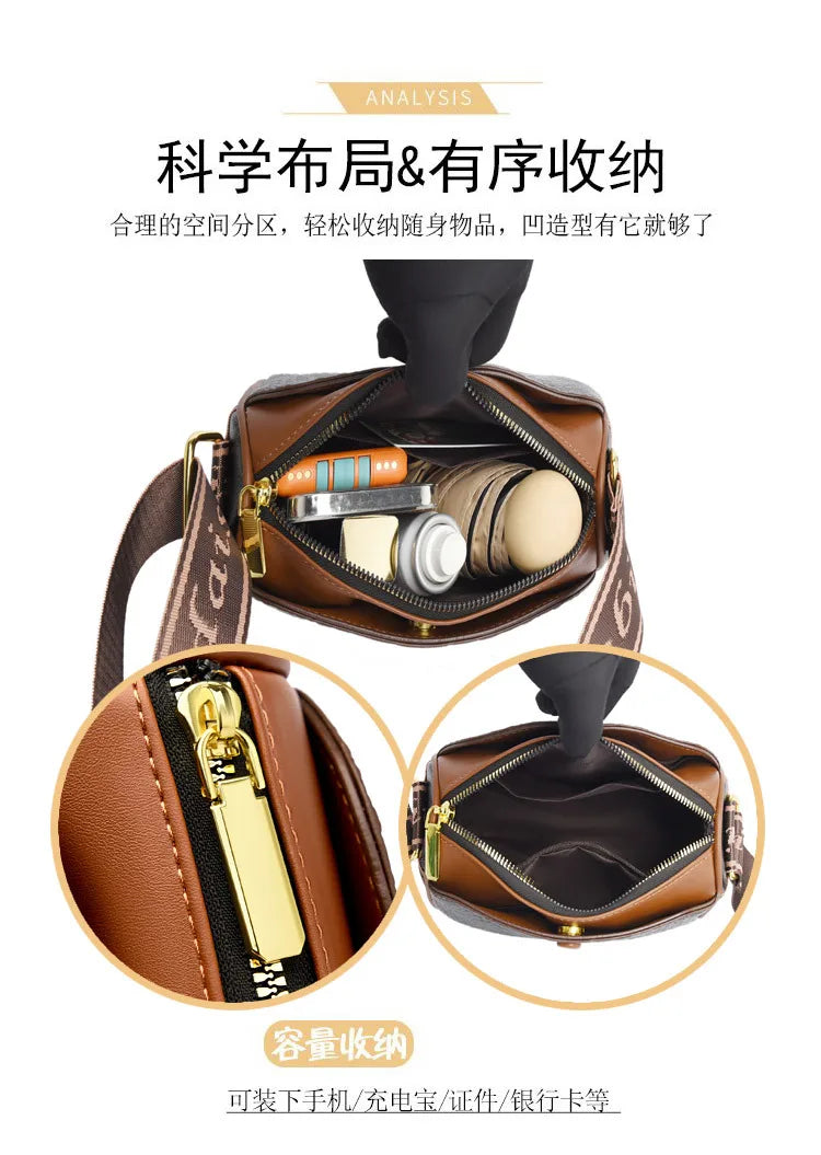 Women's Small Bag 2025 Autumn New Trendy and Versatile Middle Aged Mom's Bag Soft Leather Texture One Shoulder Crossbody Bag