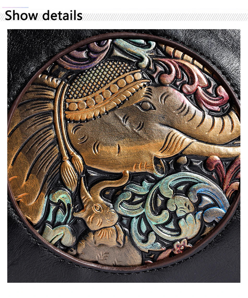 Women's Shoulder Bag Famous Brand Elephant Embroidered Female Messenger Bags Wallet High Quality Leather Girl Bolsas Sac A Main
