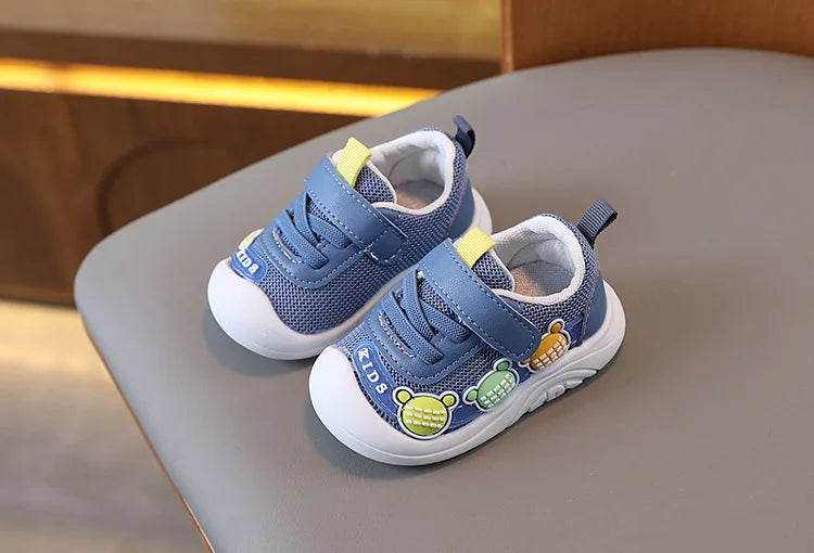 2025 New Baby Soft Sole Non-slip Mesh Breathable Fresh Cute Boys and Girls Comfortable Sport Leisure Toddler Walking Shoes