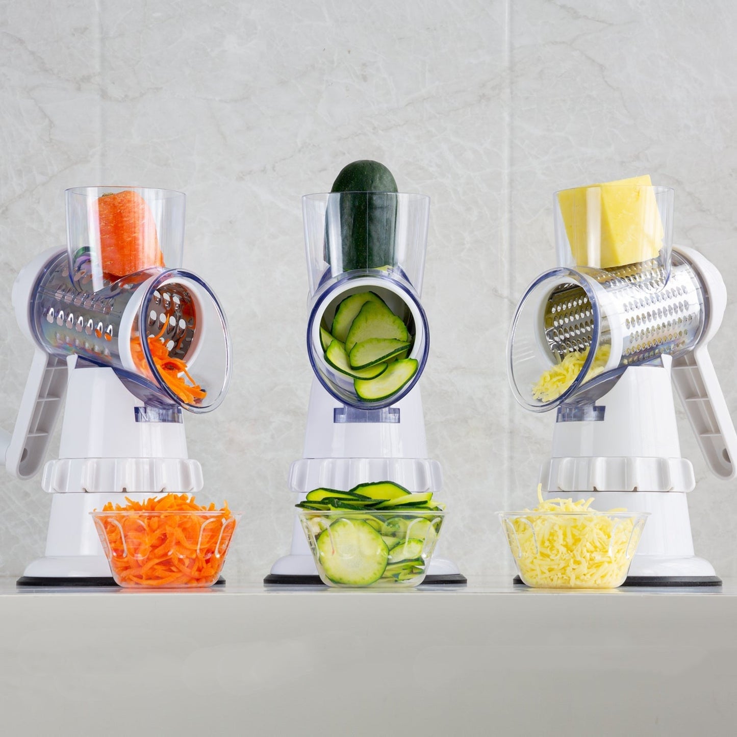 3 In 1 Vegetable Slicer Manual Kitchen Accessories Grater For Vegetable Cutter Round Chopper Mandolin Home Kitchen Gadgets