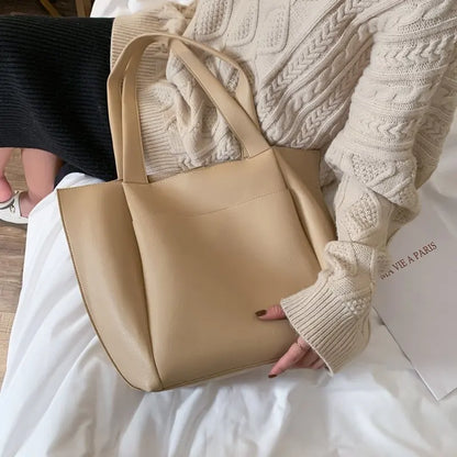 Women's Bag Large Capacity Shoulder Bags High Quality PU Leather Handbags and Purse Female Retro Tote Bags sac a main femme