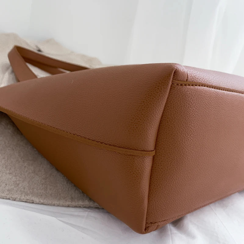 Women's Bag Large Capacity Shoulder Bags High Quality PU Leather Handbags and Purse Female Retro Tote Bags sac a main femme