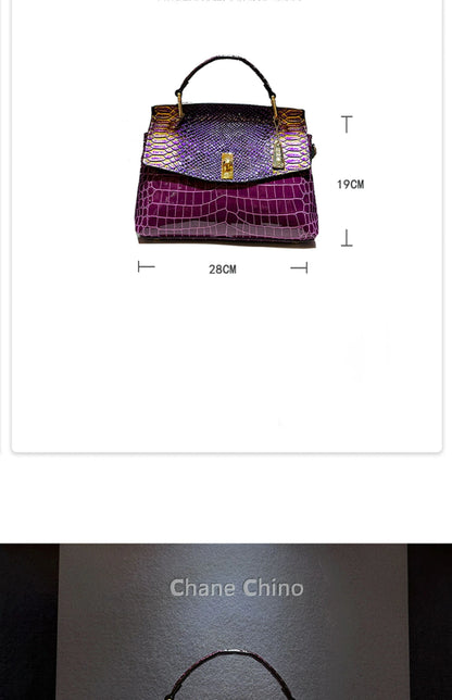 Luxury Designer Brand New High Quality Leather Handbags for Women Fashion Trend 가방 Crocodile Print Crossbody Bag сумка Hot Sale