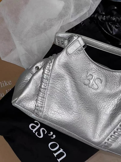 A small-scale designer  bag ins style Korean star Li Cha Ren's same large capacityhandbag