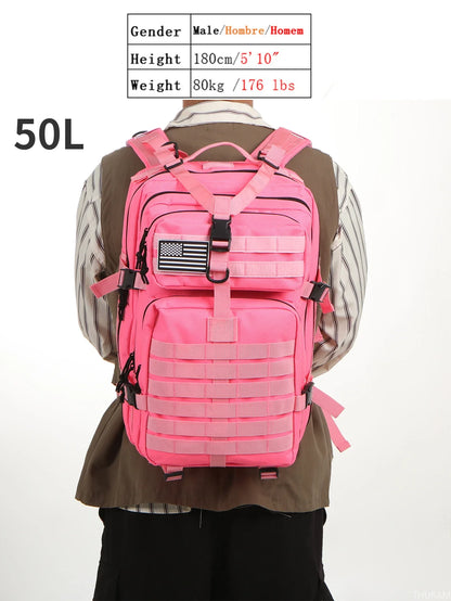 25L/50L Sturdy Nylon Waterproof Tactical Sports Trekking Fishing Hunting Camping Hiking Bag Backpack Outdoor Rucksacks