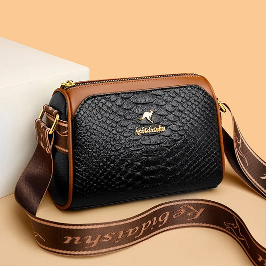 Women's Small Bag 2025 Autumn New Trendy and Versatile Middle Aged Mom's Bag Soft Leather Texture One Shoulder Crossbody Bag
