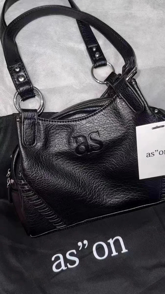 A small-scale designer  bag ins style Korean star Li Cha Ren's same large capacityhandbag