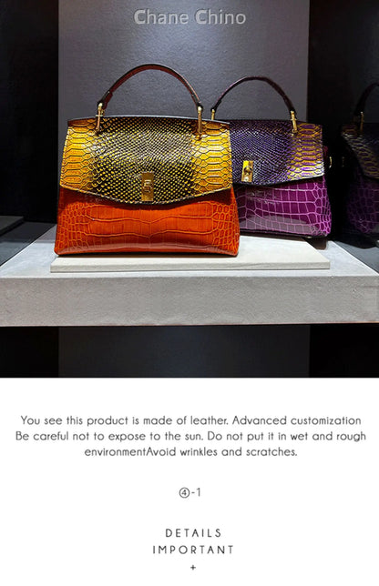 Luxury Designer Brand New High Quality Leather Handbags for Women Fashion Trend 가방 Crocodile Print Crossbody Bag сумка Hot Sale