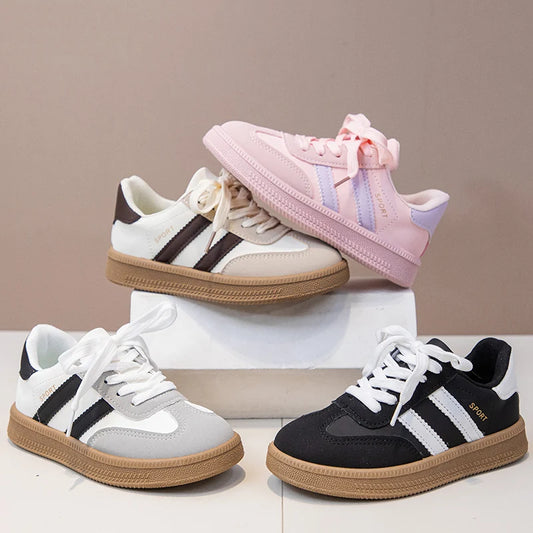 Children Tennis Shoes 2025 New Simple Kids Sneakers for Girls Patchwork Non-slip Boys Causal School Running Sneakers Non-slip